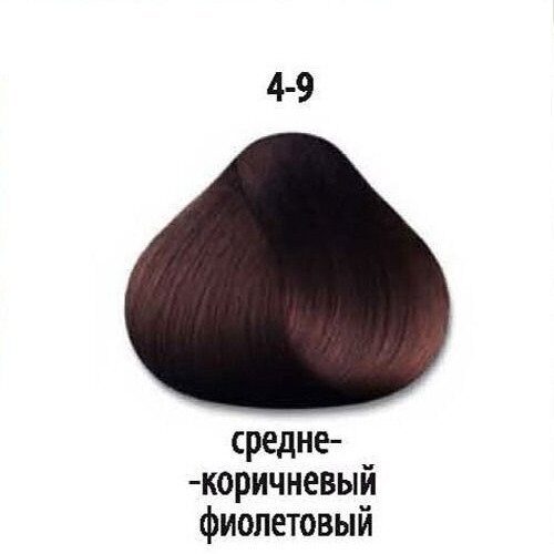 Стойкая крем-краска для волос Trionfo 6-49 Темный русый бежевый фиолетовый 60мл