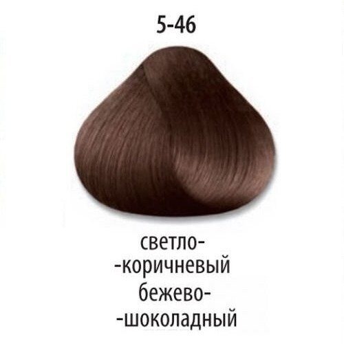 Стойкая крем-краска для волос 5-46 Светлый коричневый бежевый шоколадный 60 мл Trionfo Триунфо Constant Delight Констант Делайт
